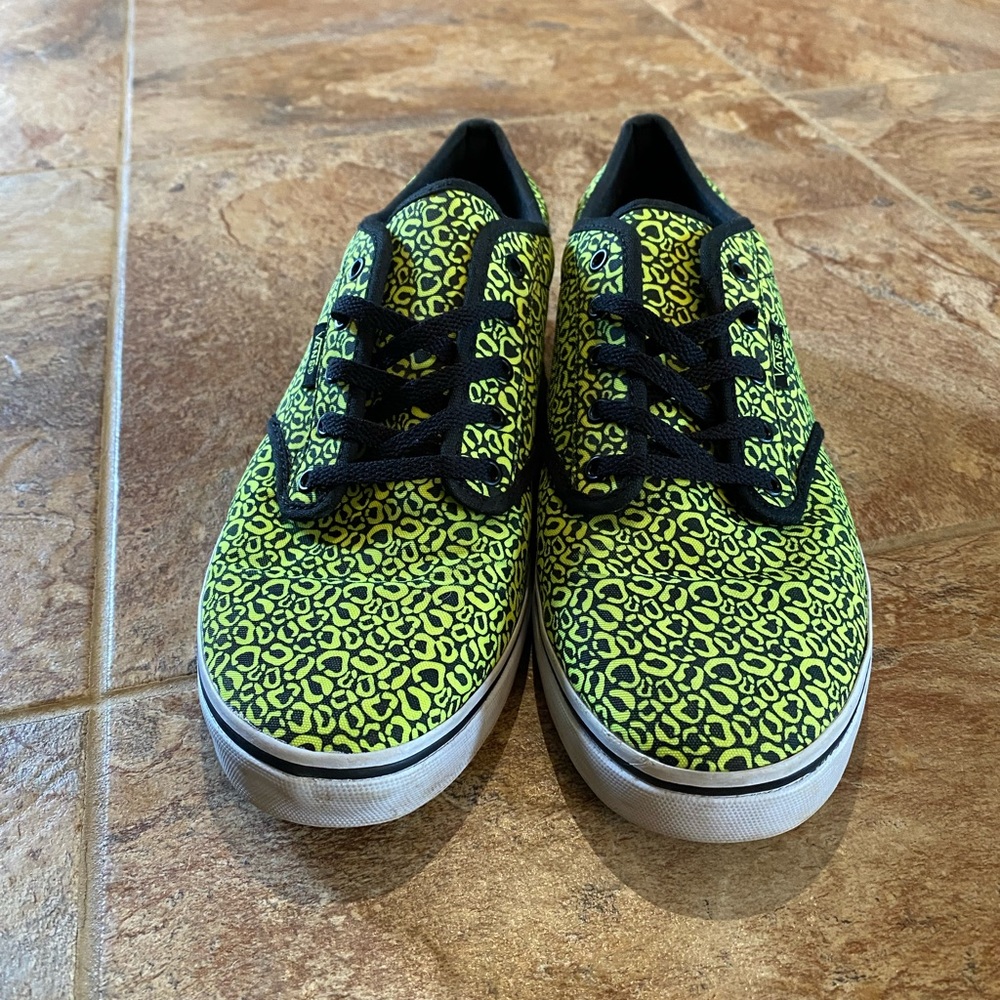 Neon vans shoes